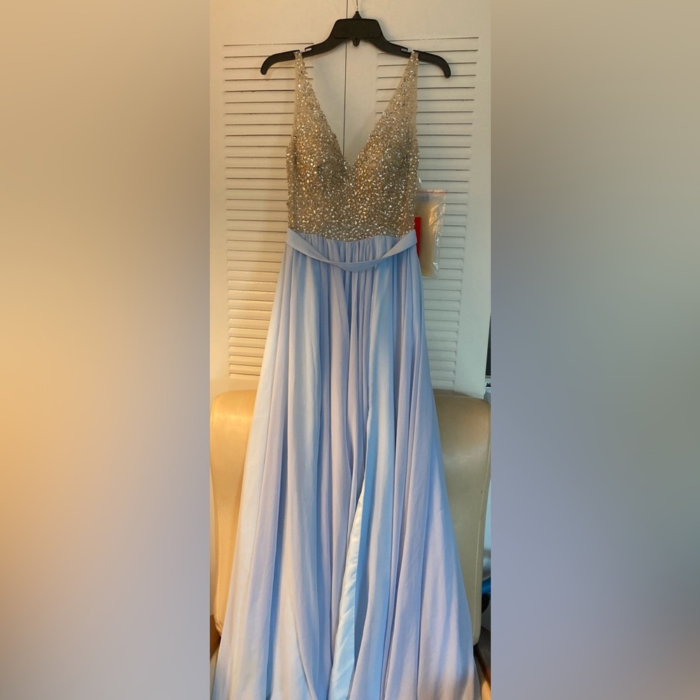PERIWINKLE BLUE PROM DRESS